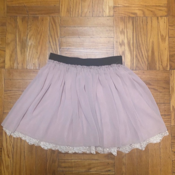 Nude Mini Skirt - Picture 1 of 2